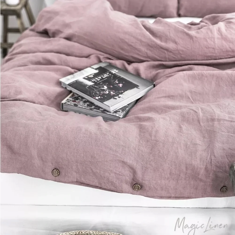 Urban Outfitters x MagicLinen Linen Duvet Cover Size Queen NWT